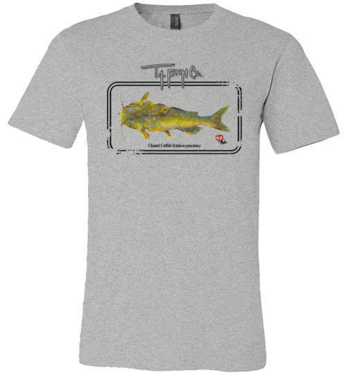 Men's Catfish Framed T-Shirt Front Print
