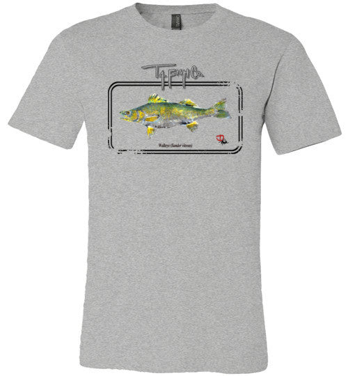 Men's Walleye Framed T-Shirt Front Print