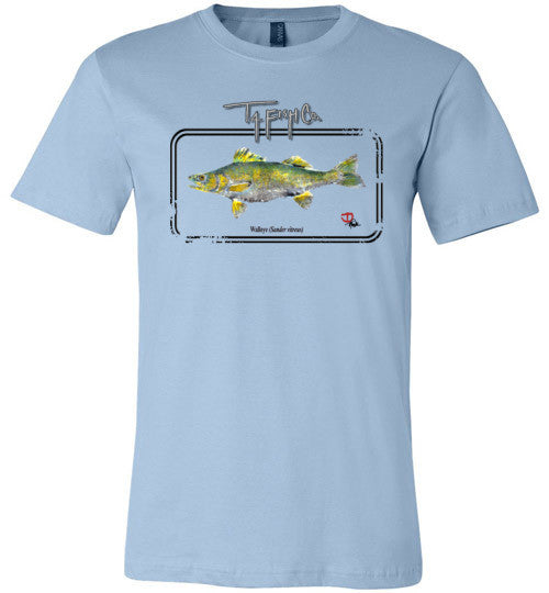 Men's Walleye Framed T-Shirt Front Print