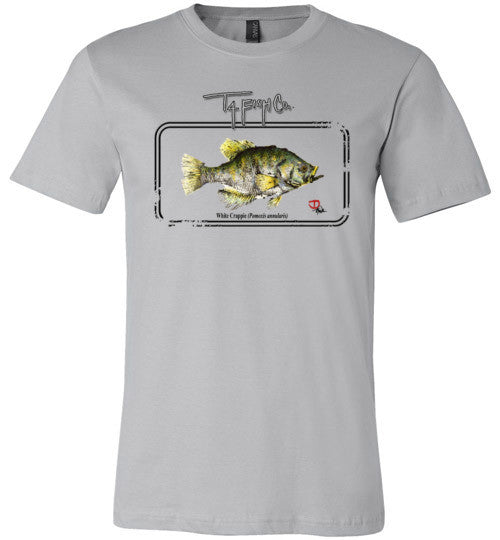 Men's Crappie  Framed T-Shirt Front Print