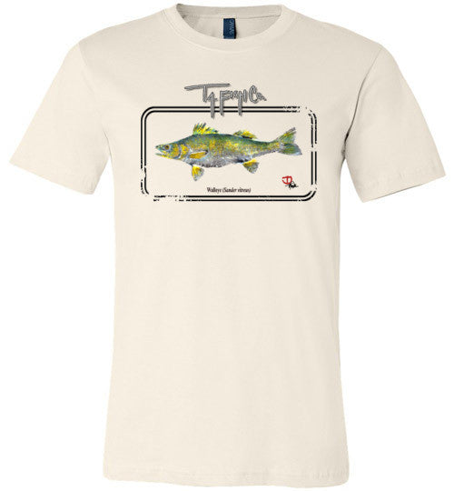 Men's Walleye Framed T-Shirt Front Print