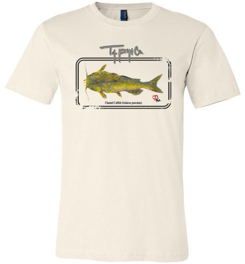 Men's Catfish Framed T-Shirt Front Print