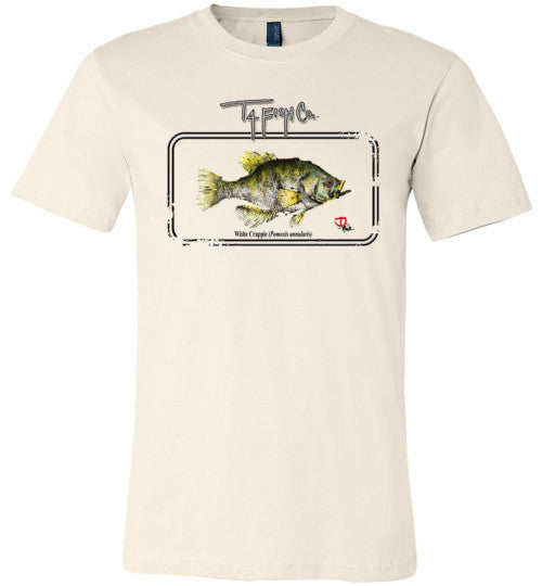 Men's Crappie  Framed T-Shirt Front Print