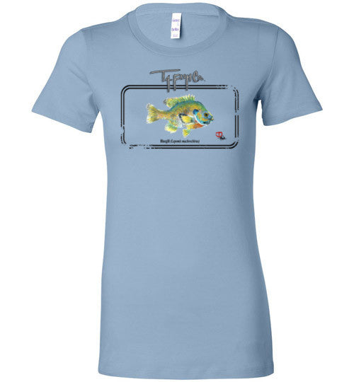 Women's Bluegill Framed T-Shirt Front Print