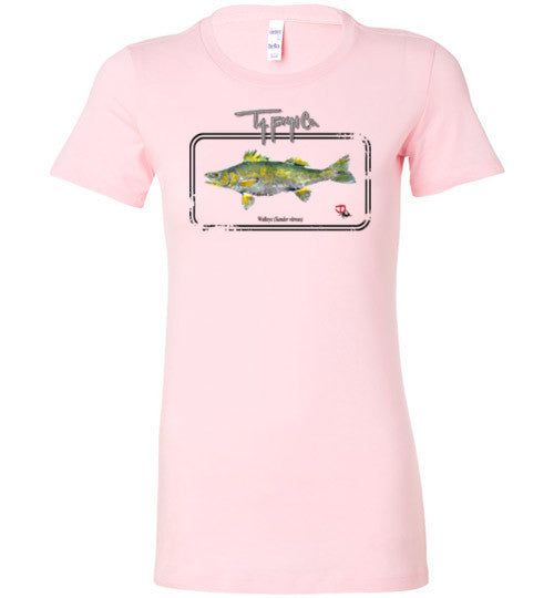 Women's Walleye Framed T-Shirt Front Print