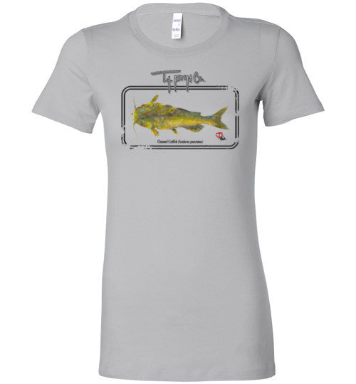 Women's Catfish Framed T-Shirt Front Print