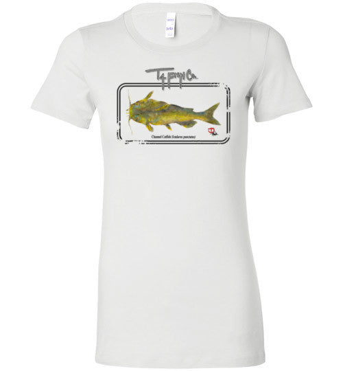 Women's Catfish Framed T-Shirt Front Print