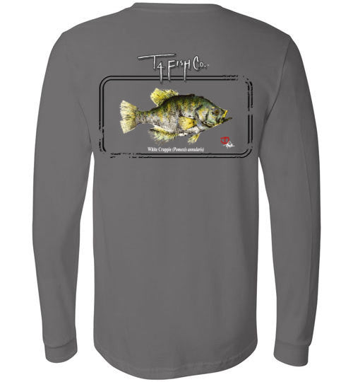 Men's/Women's/Youth Long Sleeve Crappie Framed