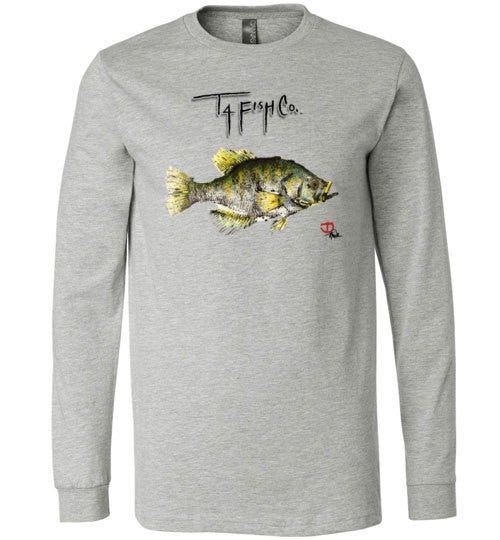 Men's/Women's/Youth Long Sleeve Crappie Front Print