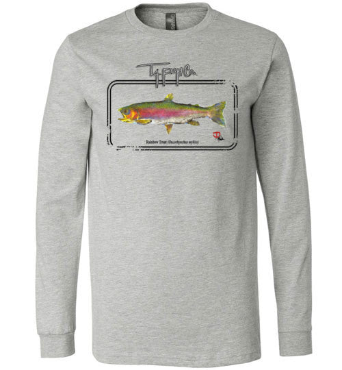 Men's/Women's/Youth Long Sleeve Trout Framed Front Print