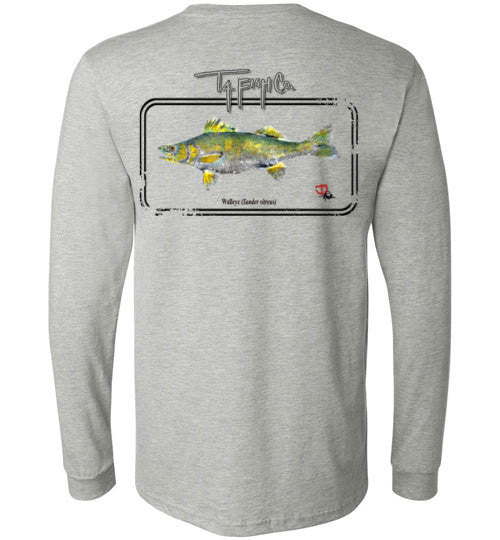 Men's/Women's/Youth Long Sleeve Walleye Framed