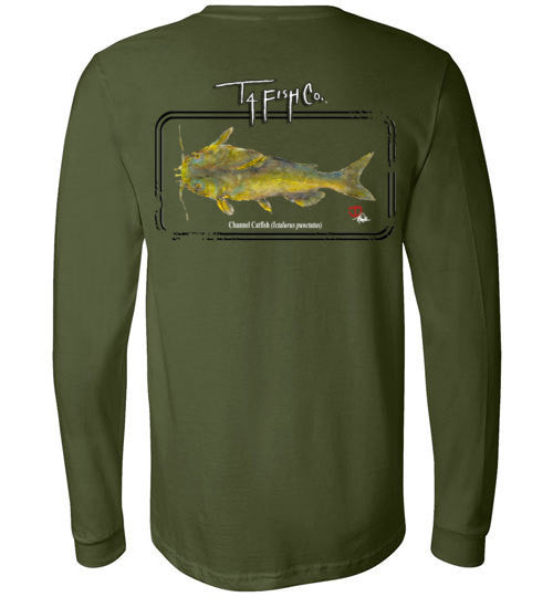 Men's/Women's/Youth Long Sleeve Catfish Framed