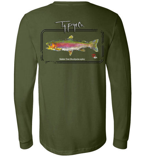 Men's/Women's/Youth Long Sleeve Trout Framed