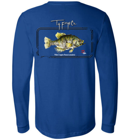 Men's/Women's/Youth Long Sleeve Crappie Framed