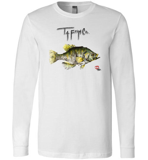 Men's/Women's/Youth Long Sleeve Crappie Front Print