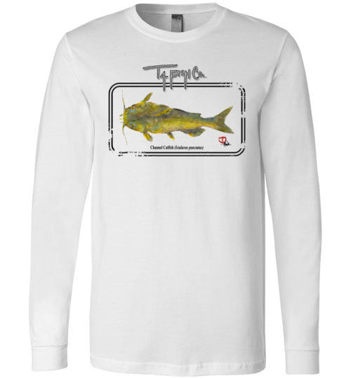 Men's/Women's/Youth Long Sleeve Catfish Framed Front Print