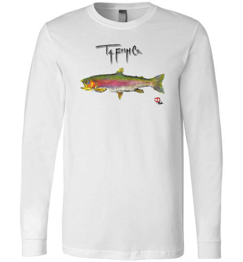 Men's/Women's/Youth Long Sleeve Trout Front Print