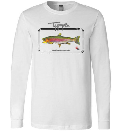 Men's/Women's/Youth Long Sleeve Trout Framed Front Print