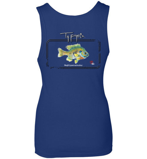 Women's Bluegill Tank Top Framed