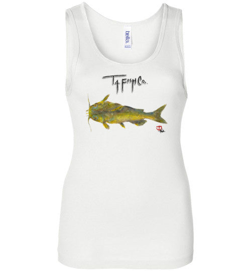 Women's Catfish Tank Top Front Print