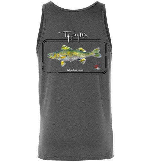 Men's/Unisex Walleye Tank Top Framed