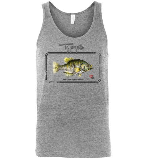 Men's/Unisex Crappie Framed Tank Top Front Print