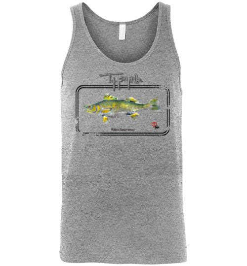 Men's/Unisex Walleye FramedTank Top Front Print