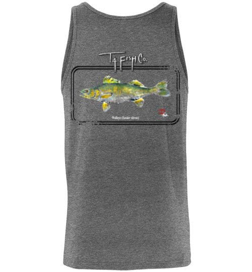 Men's/Unisex Walleye Tank Top Framed