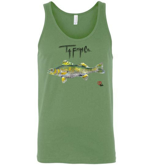 Men's/Unisex Walleye Tank Top Front Print