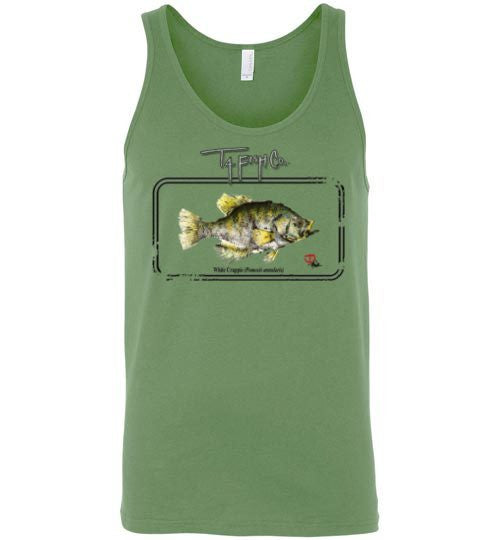 Men's/Unisex Crappie Framed Tank Top Front Print