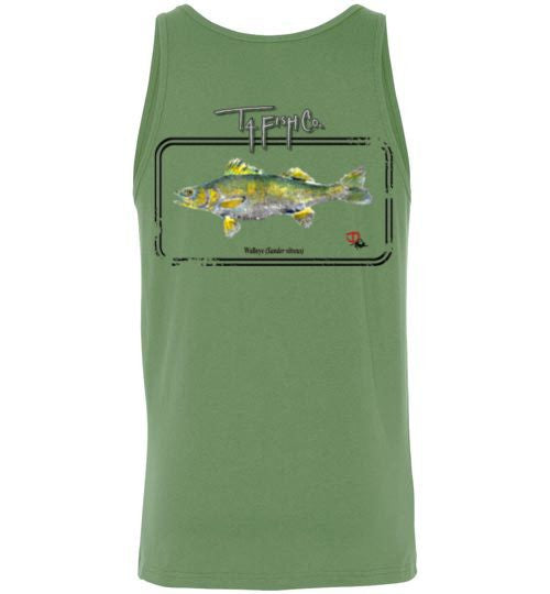 Men's/Unisex Walleye Tank Top Framed