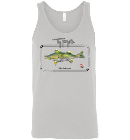 Men's/Unisex Walleye FramedTank Top Front Print