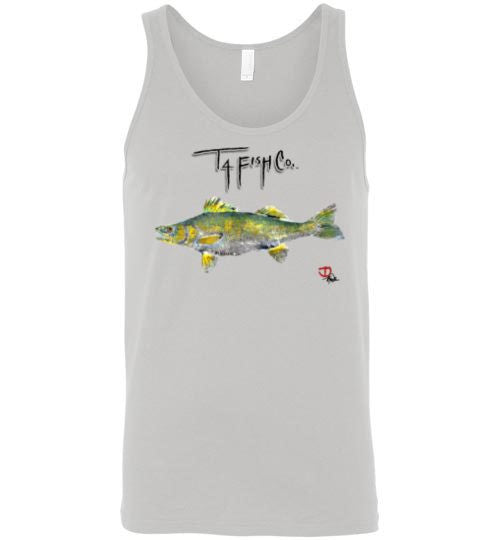 Men's/Unisex Walleye Tank Top Front Print