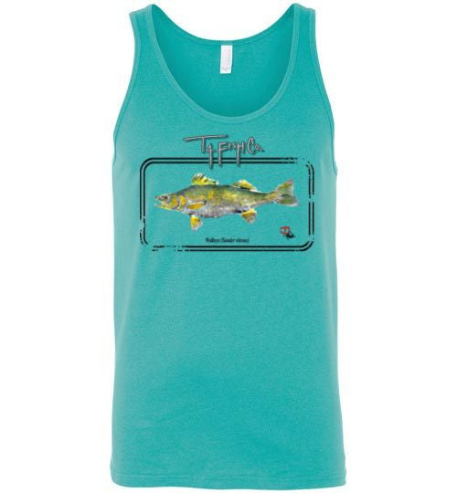 Men's/Unisex Walleye FramedTank Top Front Print