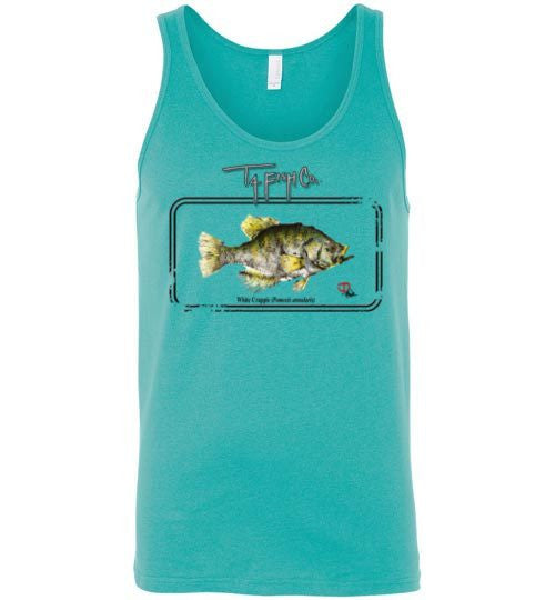 Men's/Unisex Crappie Framed Tank Top Front Print