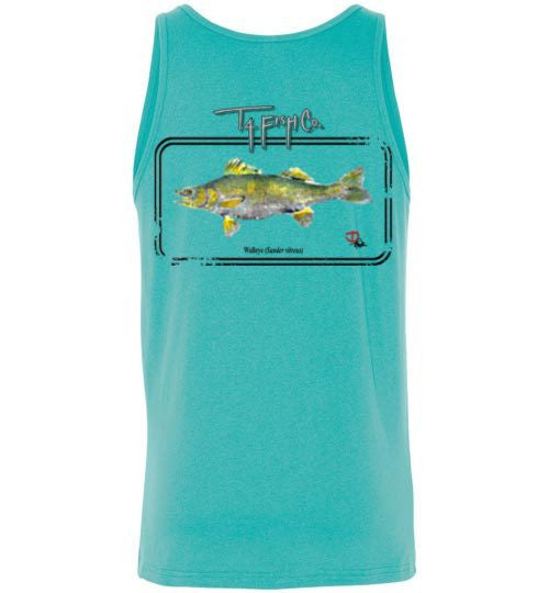 Men's/Unisex Walleye Tank Top Framed