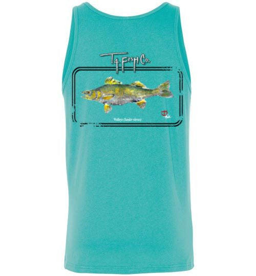 Men's/Unisex Walleye Tank Top Framed