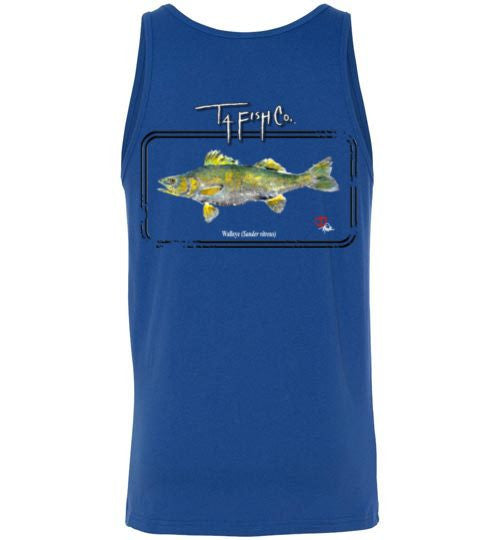 Men's/Unisex Walleye Tank Top Framed