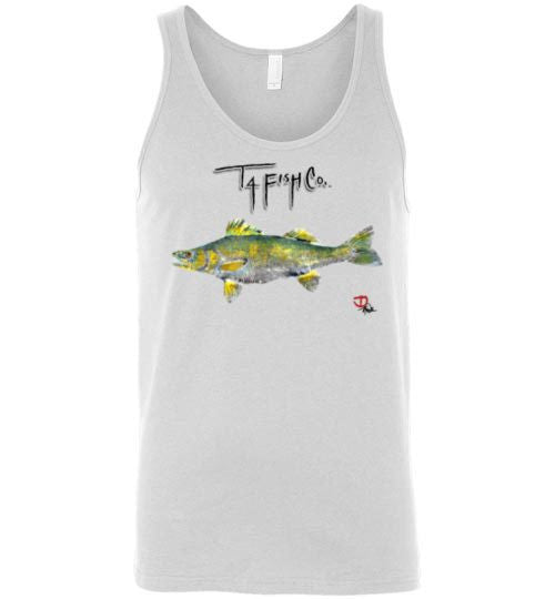 Men's/Unisex Walleye Tank Top Front Print