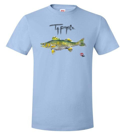 Youth Walleye T-Shirt Front Print
