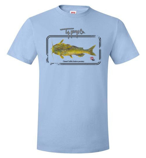 Youth Catfish Framed T-Shirt Front Print