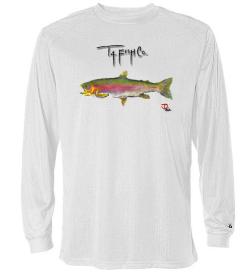 Men's/Women's/Youth Long Sleeve Performance Trout Front Print