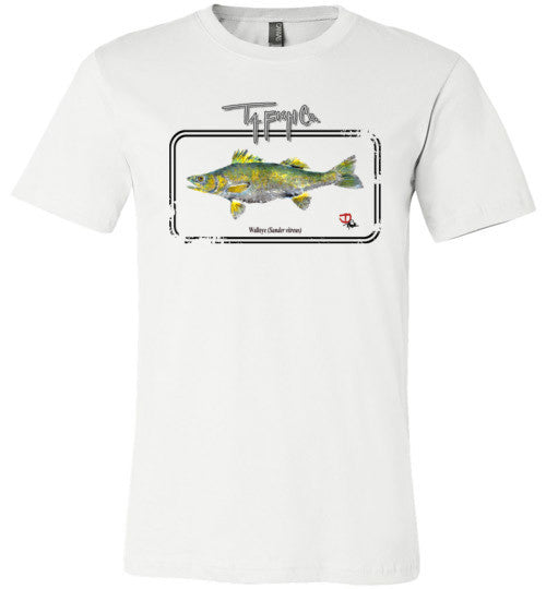 Men's Walleye Framed T-Shirt Front Print