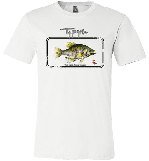 Men's Crappie  Framed T-Shirt Front Print